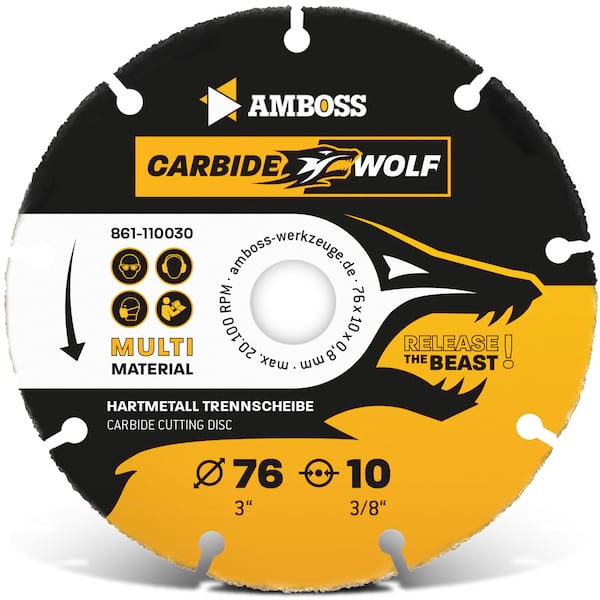 Amboss Carbide Wolf HM Trennscheibe - 76 x 0.8 x 10