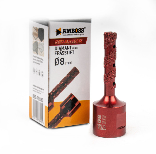 Amboss Red Edition Schleiffinger 8 mm