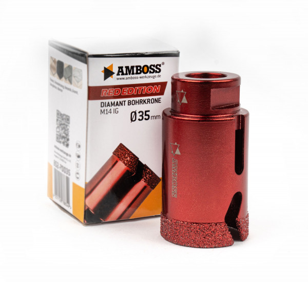 Amboss Red Edition Bohrkrone 35 mm