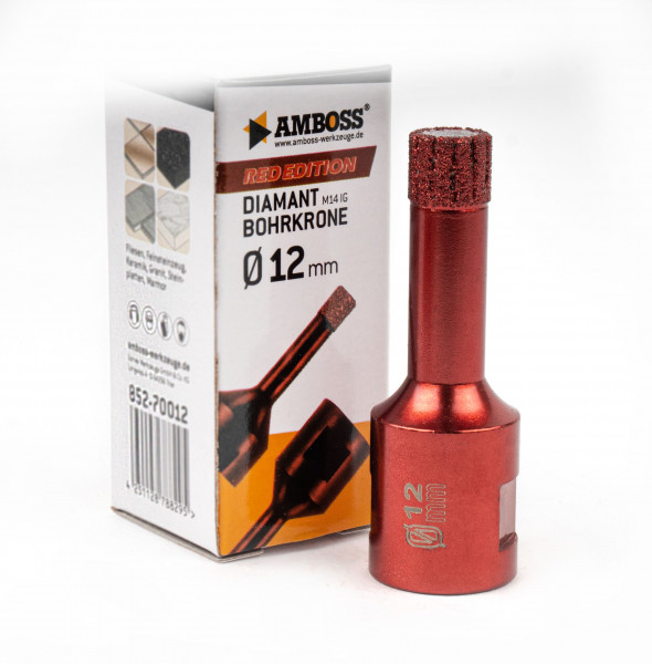Amboss Red Edition Bohrkrone 12 mm
