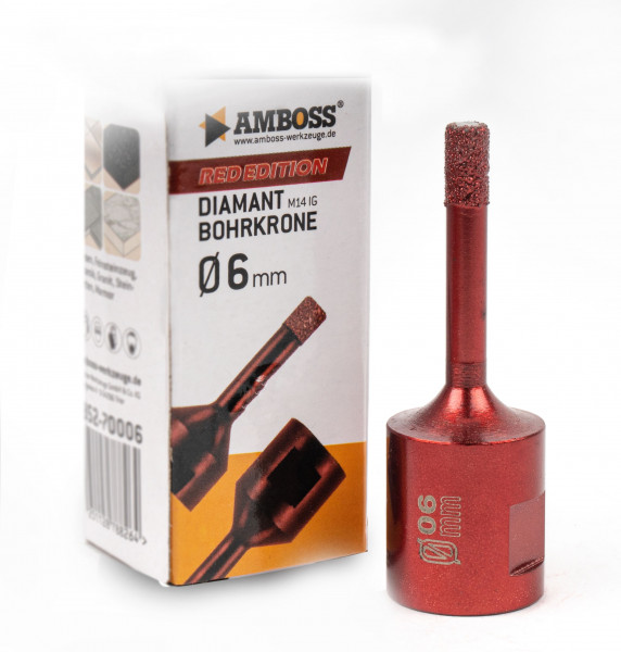 Amboss Red Edition Bohrkrone 6 mm